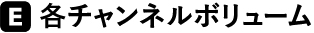 各チャンネルボリューム